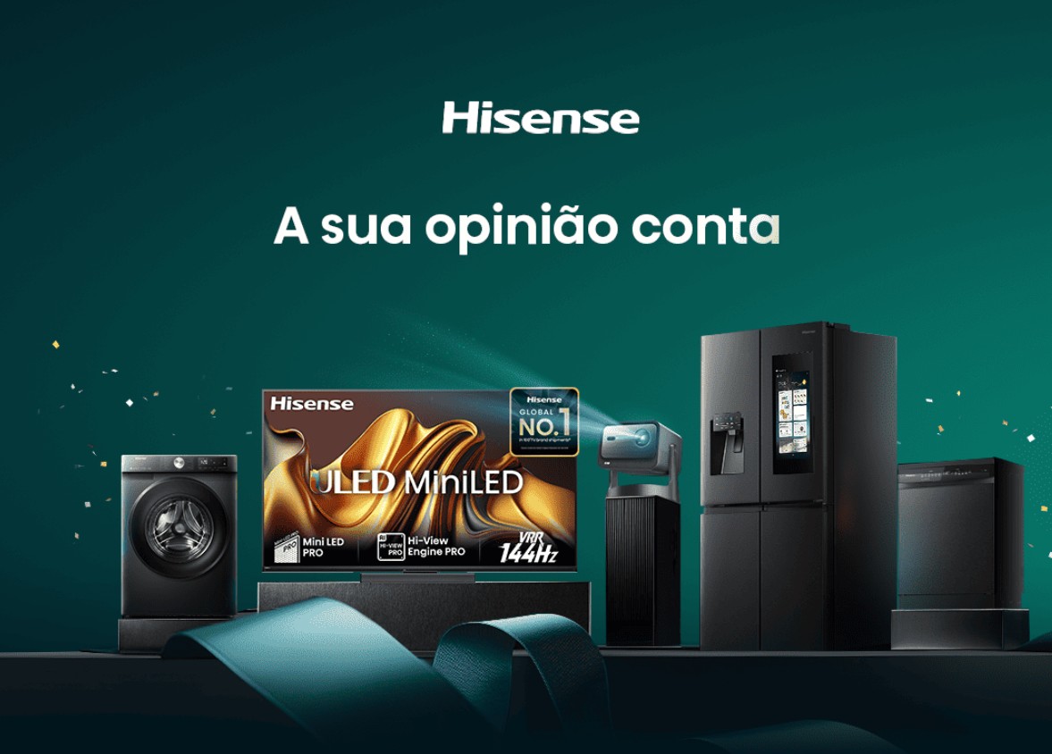 Imagem principal da parceria com a Hisense